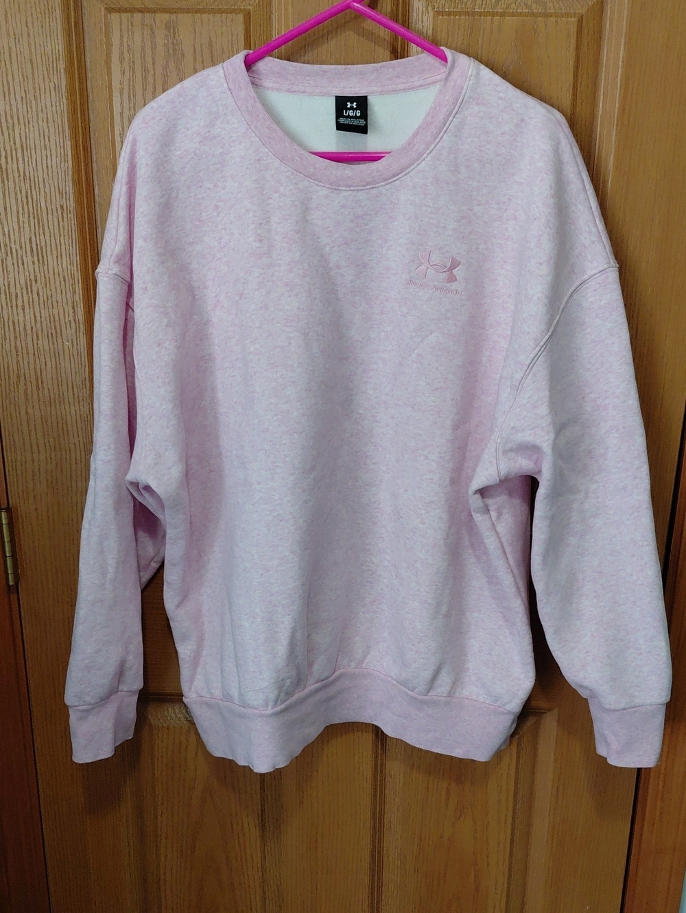 Under Armour Light Pink Crewneck Sweatshirt